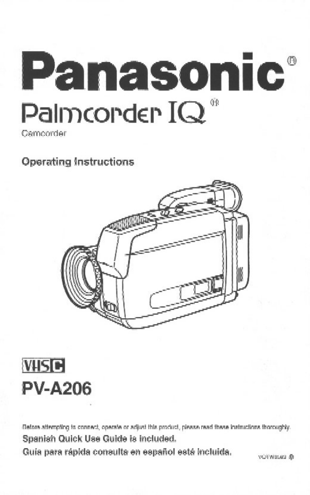 Panasonic PV-A206D User Manual