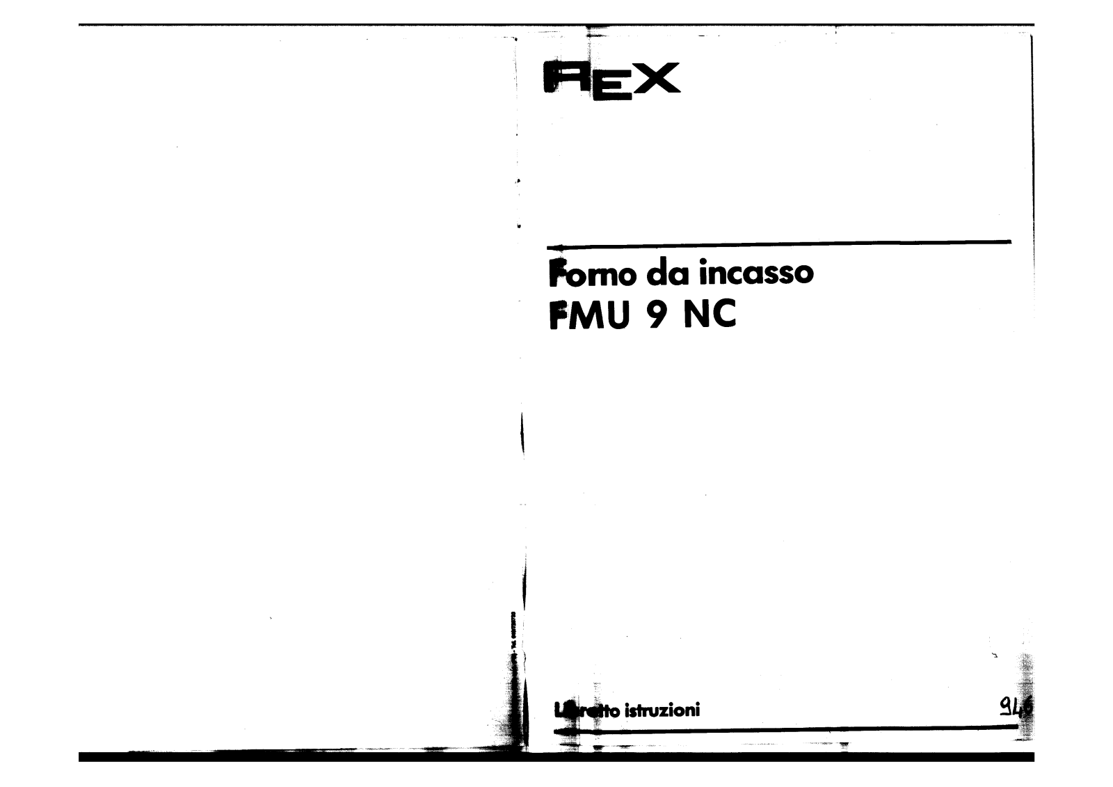 Rex FMU9NC User Manual