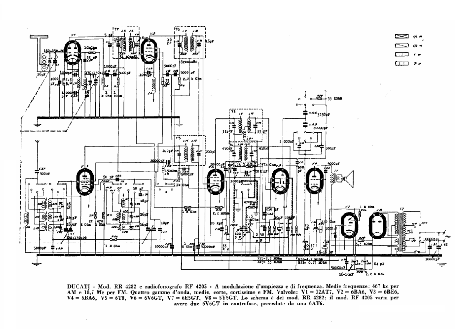 Ducati rr4282, rf4205 schematic