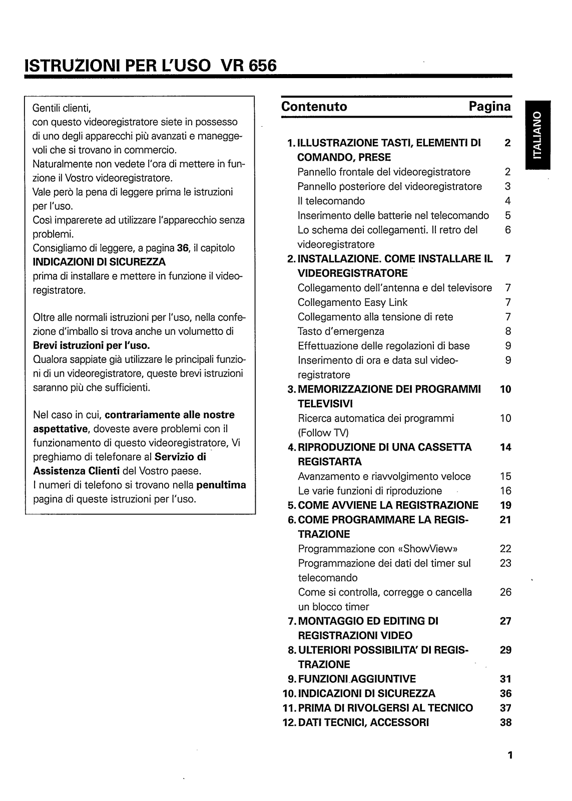 Philips VR656/02 User Manual