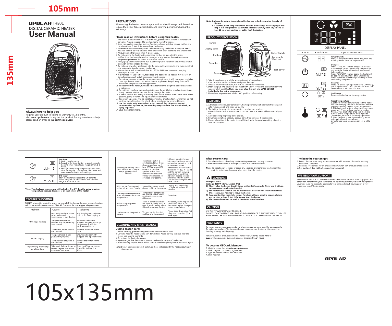 Opolar HE01 User Manual