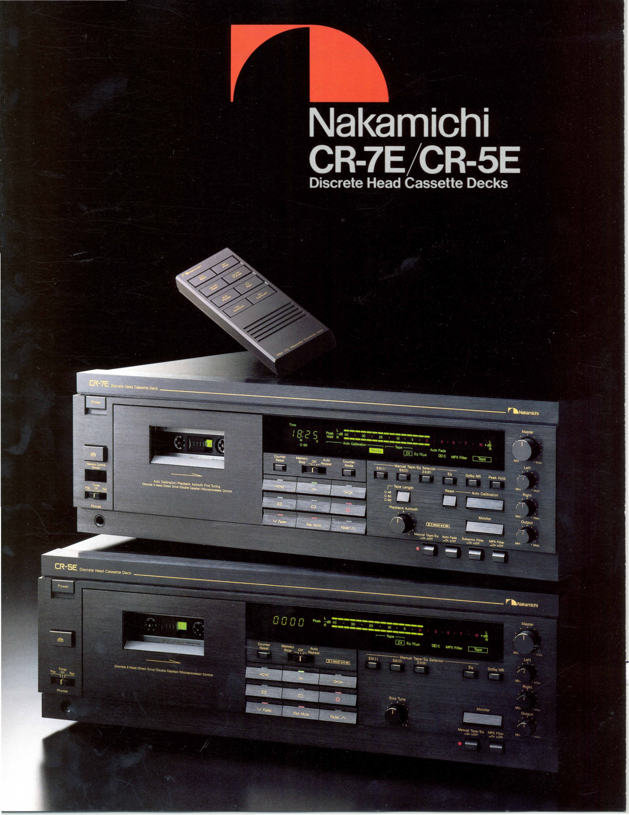 Nakamichi CR-5-E, CR-7-E Brochure