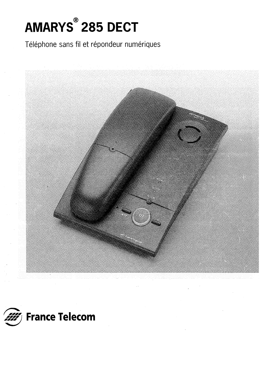 France telecom AMARYS 285 DECT User Manual