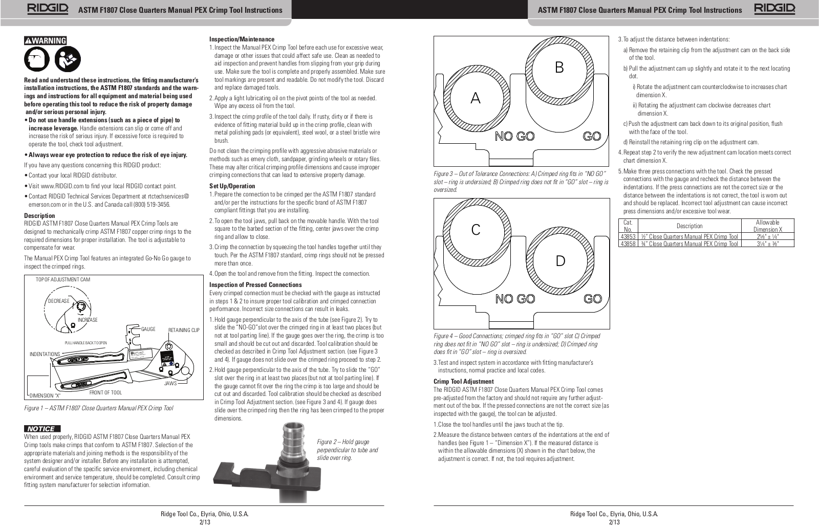 Ridgid F1807 User Manual