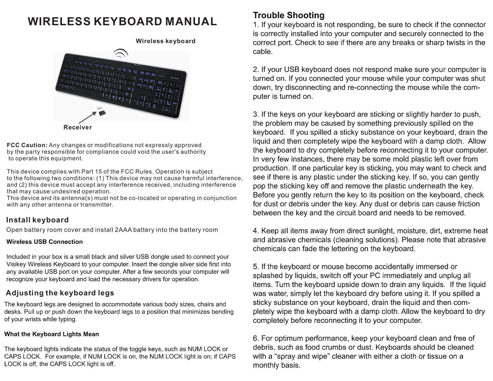 F and G ELECTRON K3303 User Manual