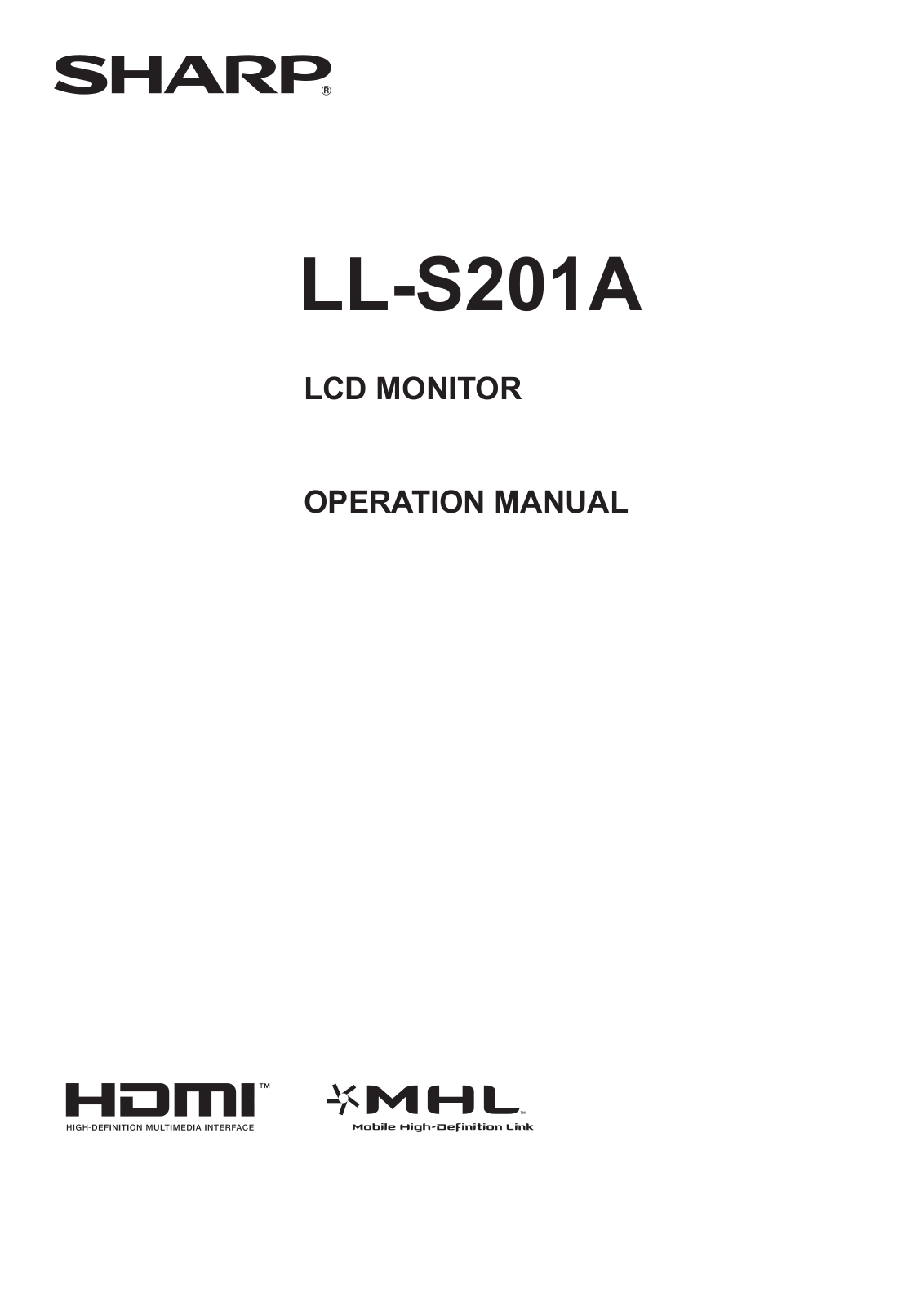 Sharp LL-S201A User Manual 2