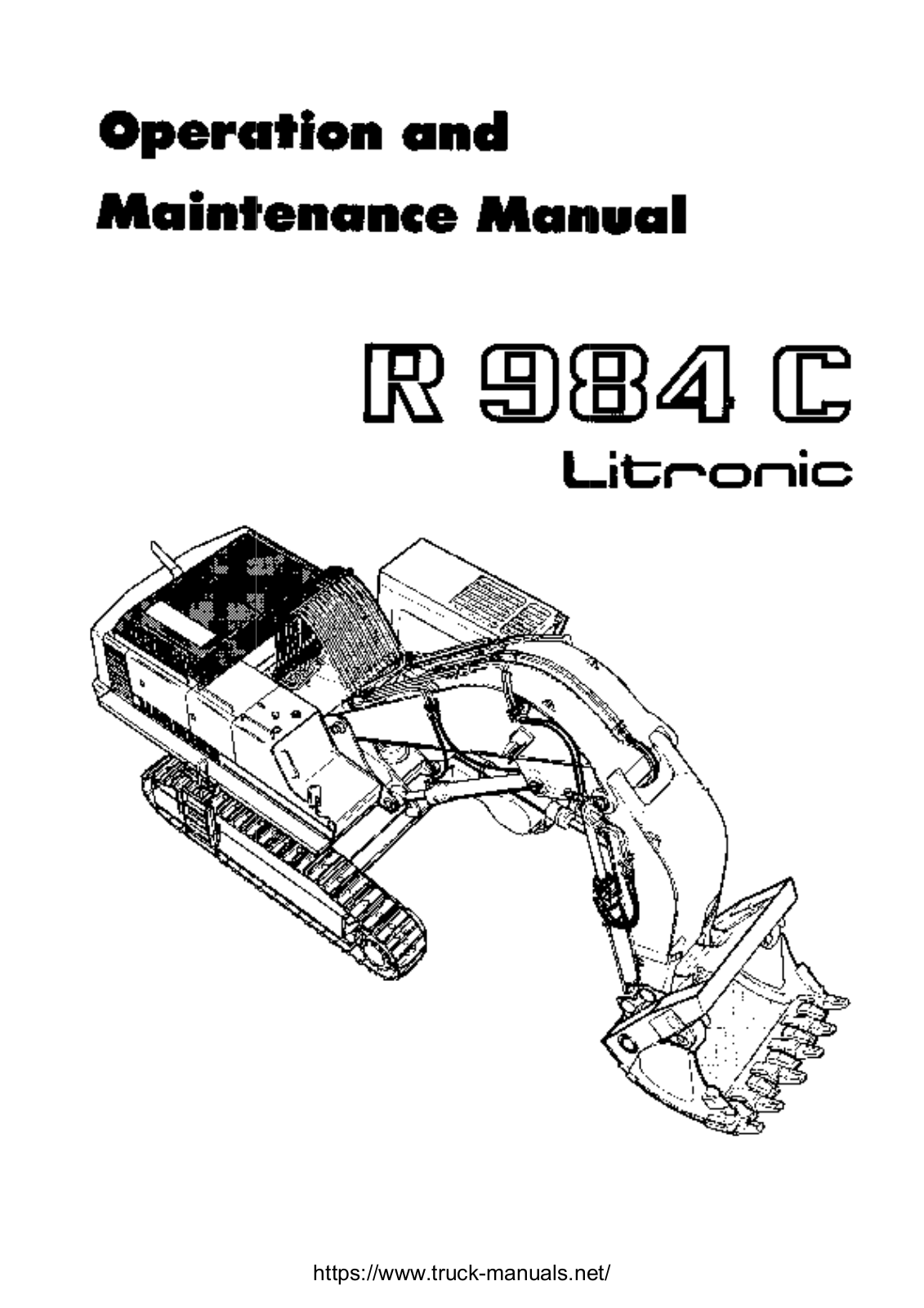 Liebherr R 984c Operator Manual
