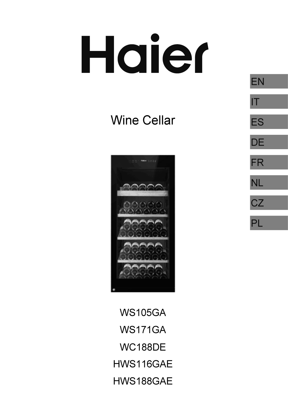 Haier WS105GA User Manual