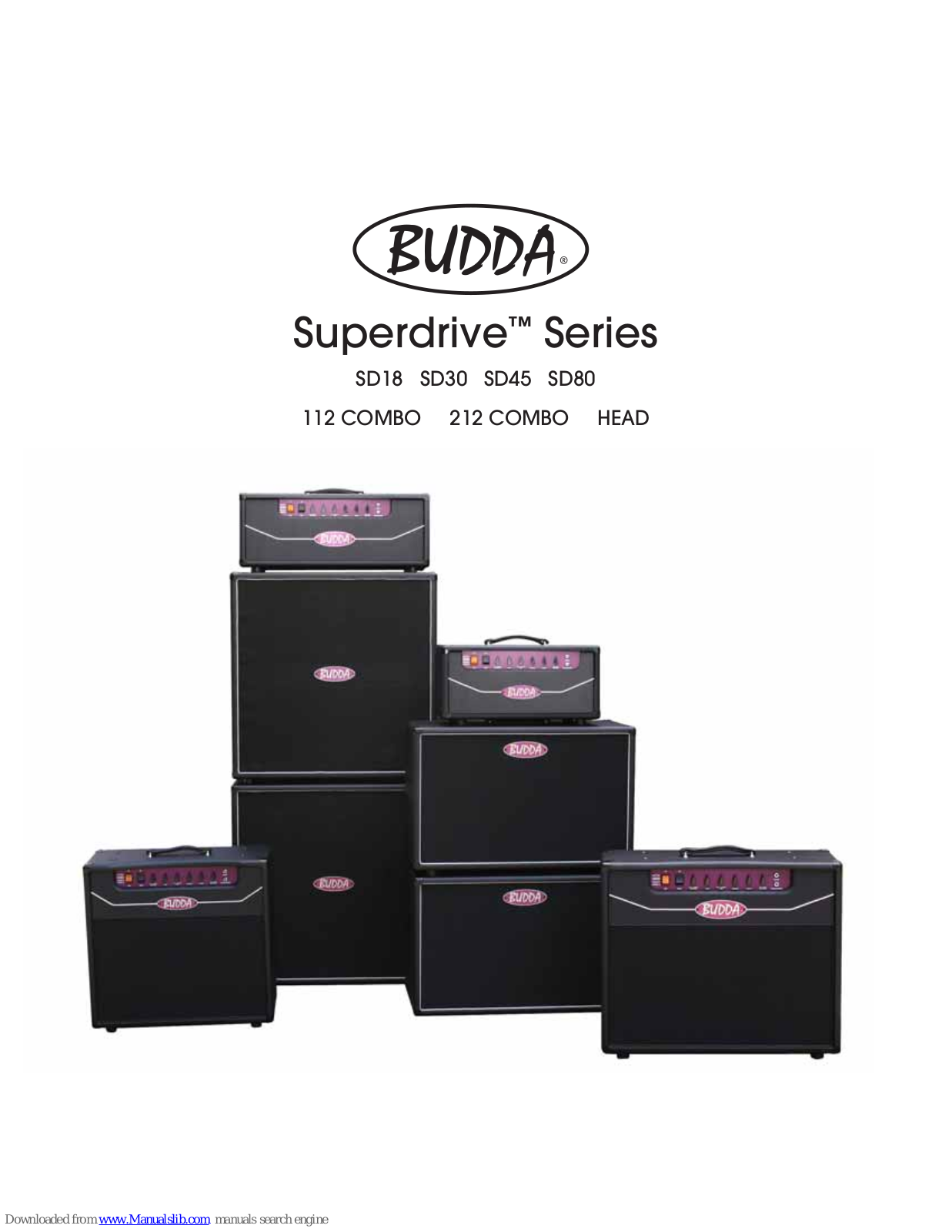 Budda Superdrive SD30, Superdrive SD18, Superdrive SD45, Superdrive SD80, Superdrive 112 COMBO User Manual - ManualMachine.com