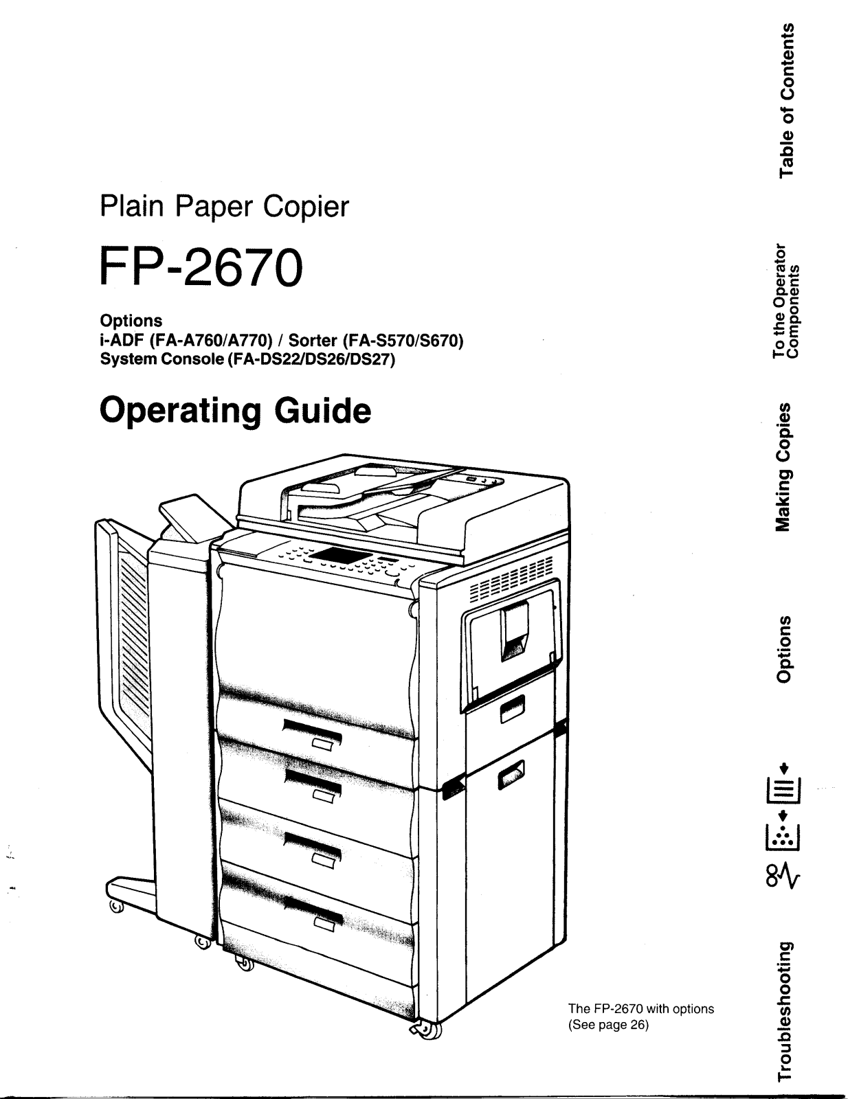 Panasonic fp-2670 Operation Manual