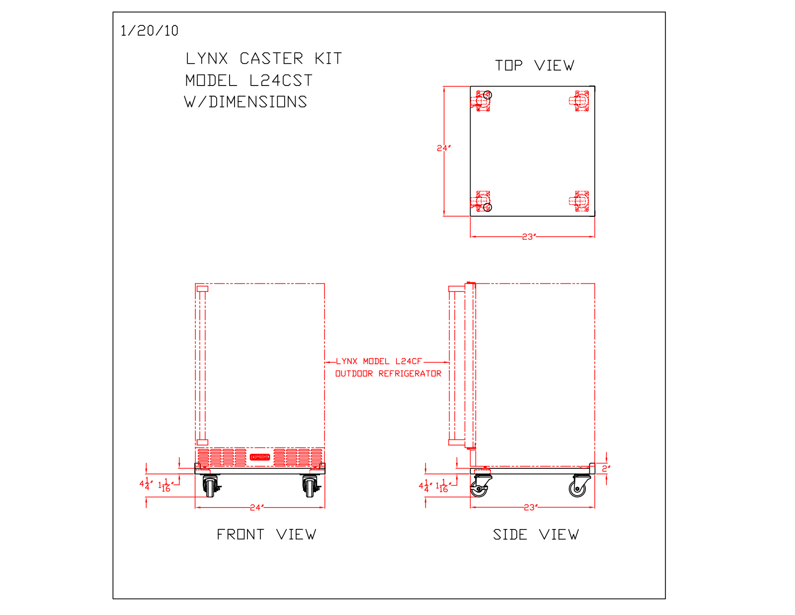 Lynx L24CST Specifications