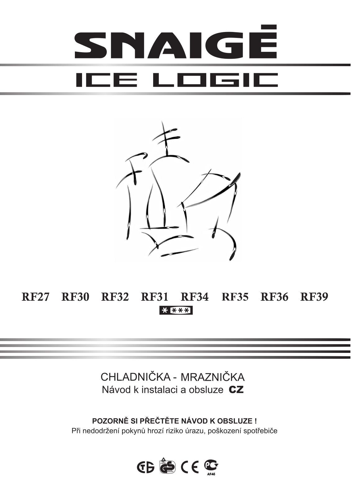 Snaige RF35SM P10022 User Manual