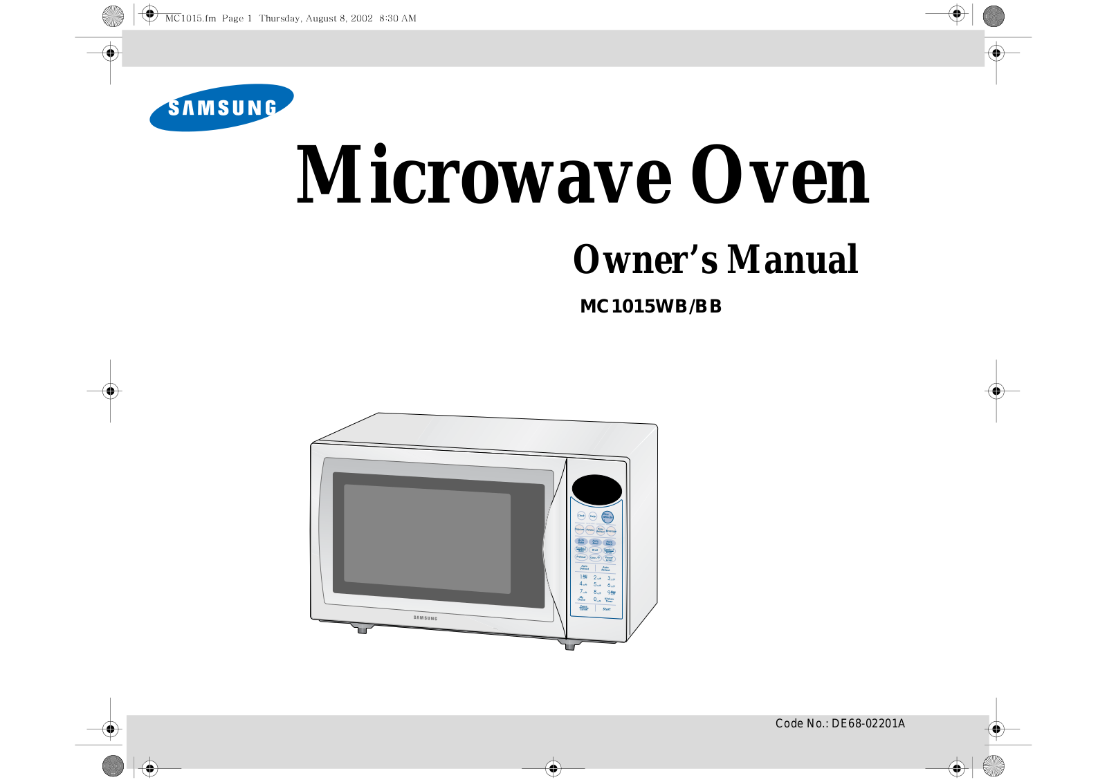 Samsung MC1015WB, MC1015BB User Manual