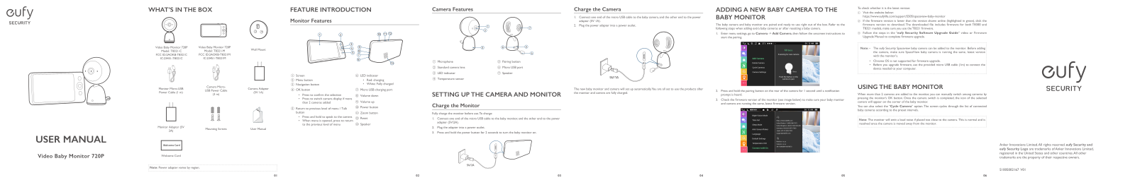 Eufy T-8321-C, T8321-M Users guide