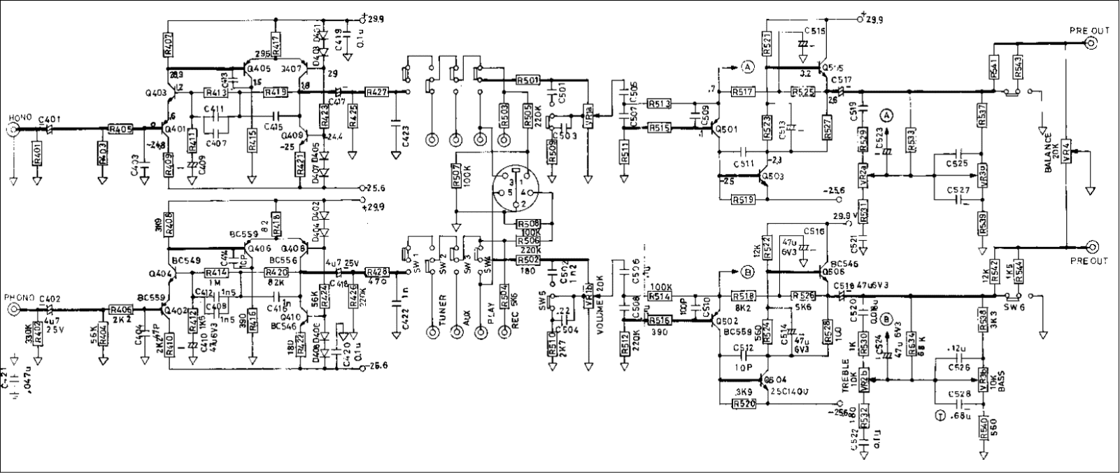 NAD 3020 Schematic