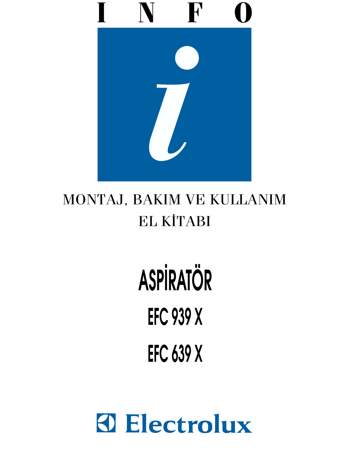 AEG EFC939X User Manual