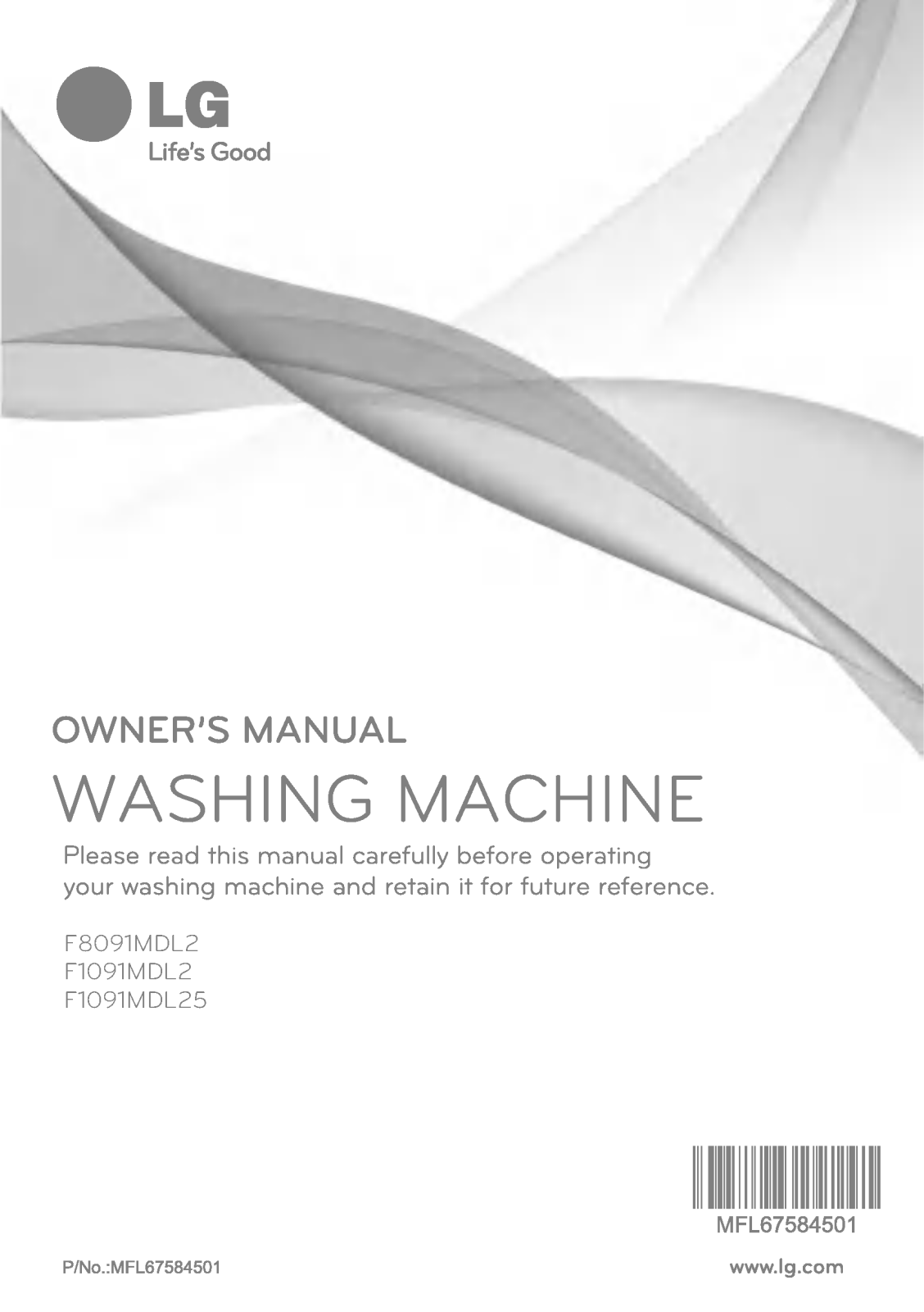 LG F1091MDL25 Owner’s Manual