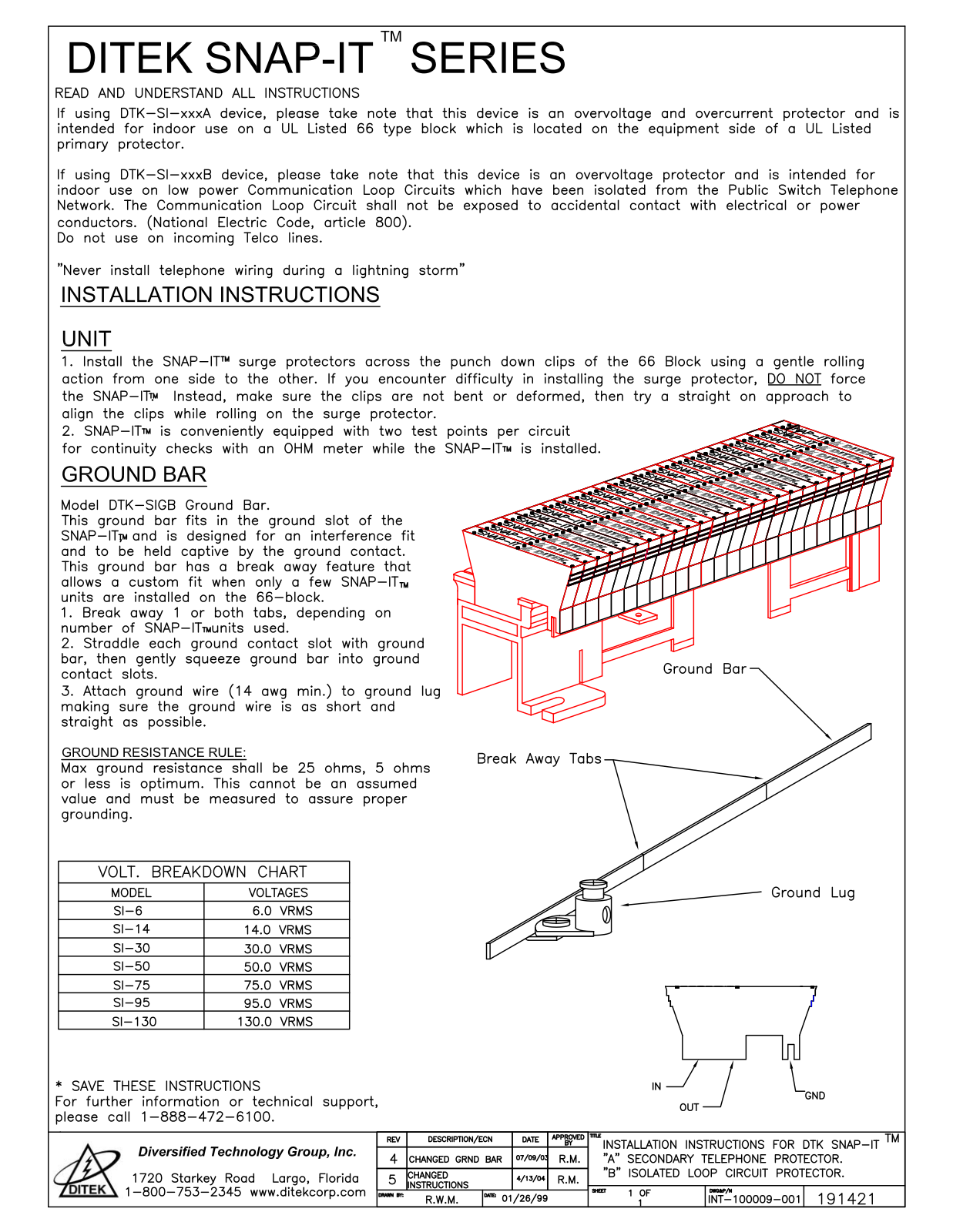 Ditek DTK-S130A12PK, DTK-S14B12PK, DTK-S30A12PK, DTK-S30B12PK, DTK-S50A12PK User Manual