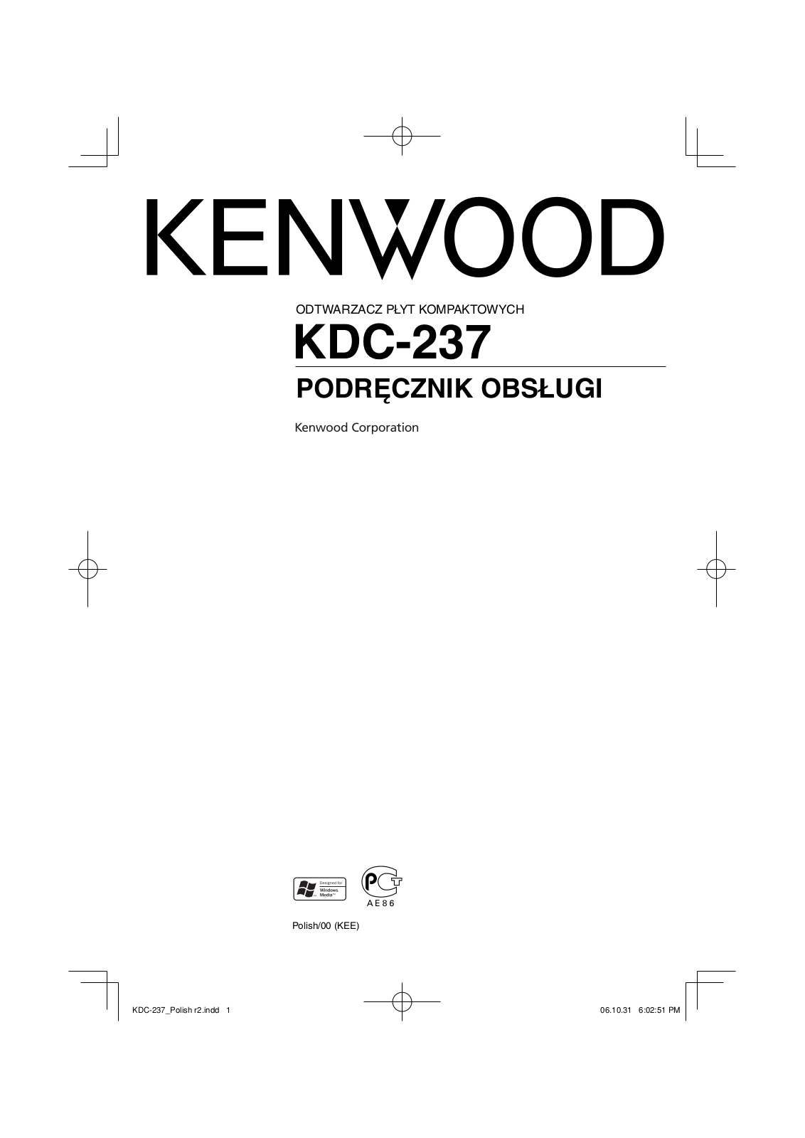 Kenwood KDC-237 User Manual