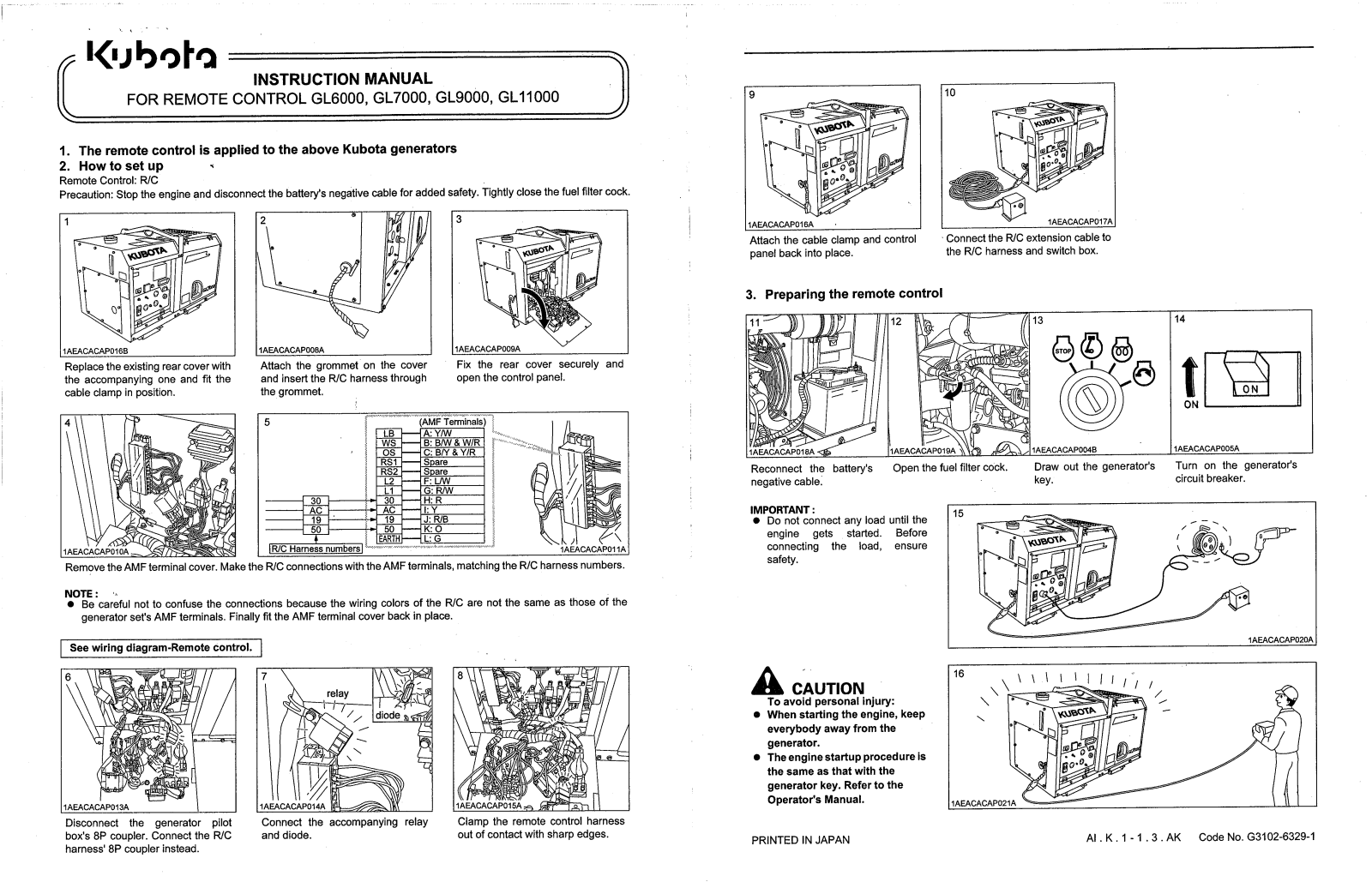Kubota GL6000, GL7000, GL9000, GL11000 Install Manual - ManualMachine.com