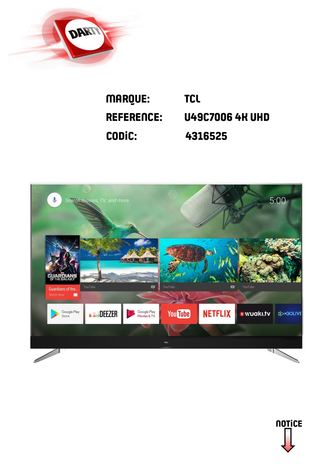 TCL U49C7006 User Manual