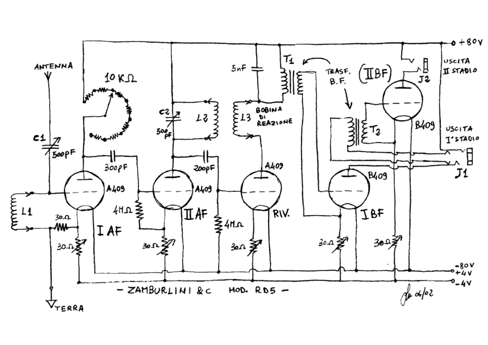 Zamburlini rd5 schematic