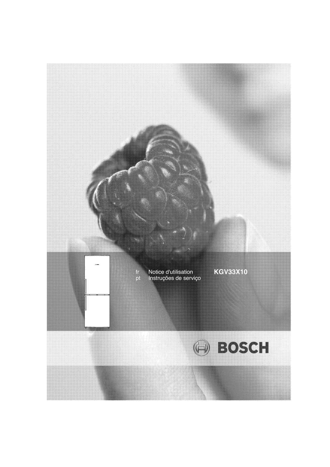 BOSCH KGV33X10 User Manual