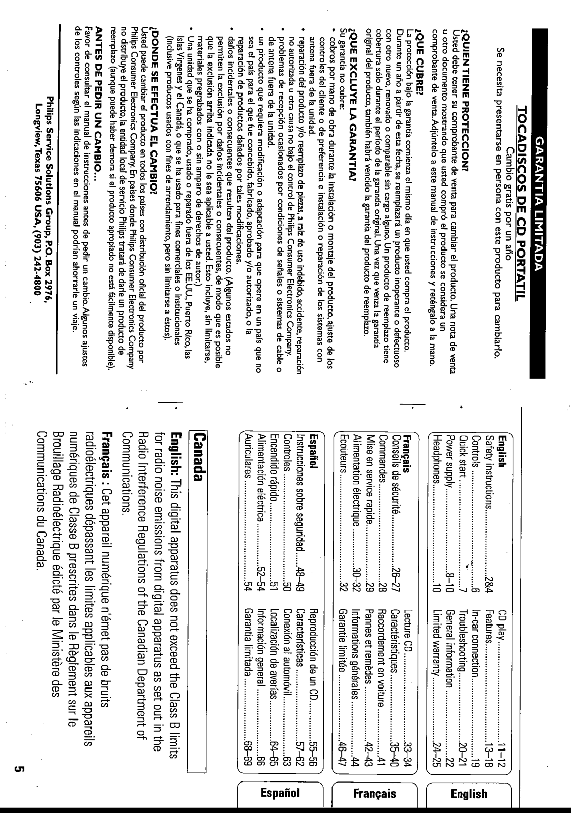 Philips AZ922517, AZ9225, AZ9214, AZ9213, AZ9142 Owner's Manual