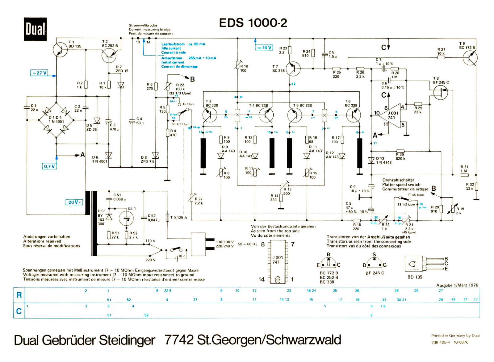 Dual 721 Schematic