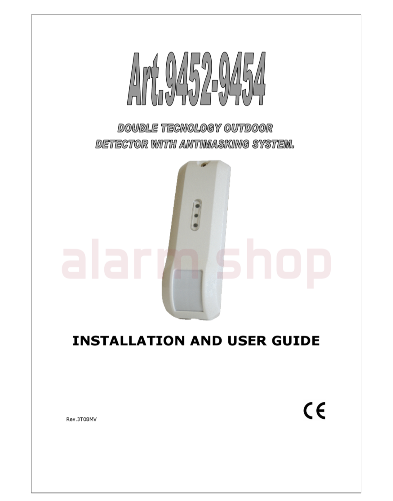 C.S.T. Europa 9454 Installation And User Manual