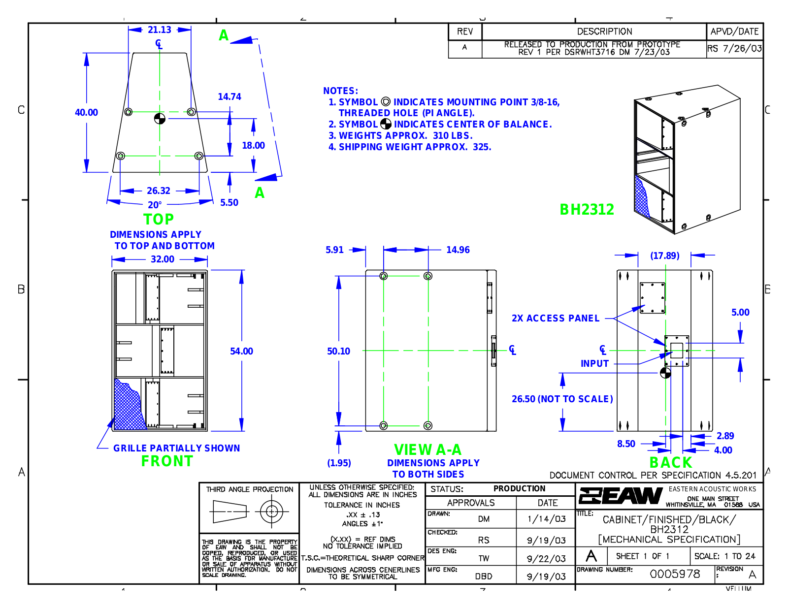 Panasonic BH2312 Service Manual