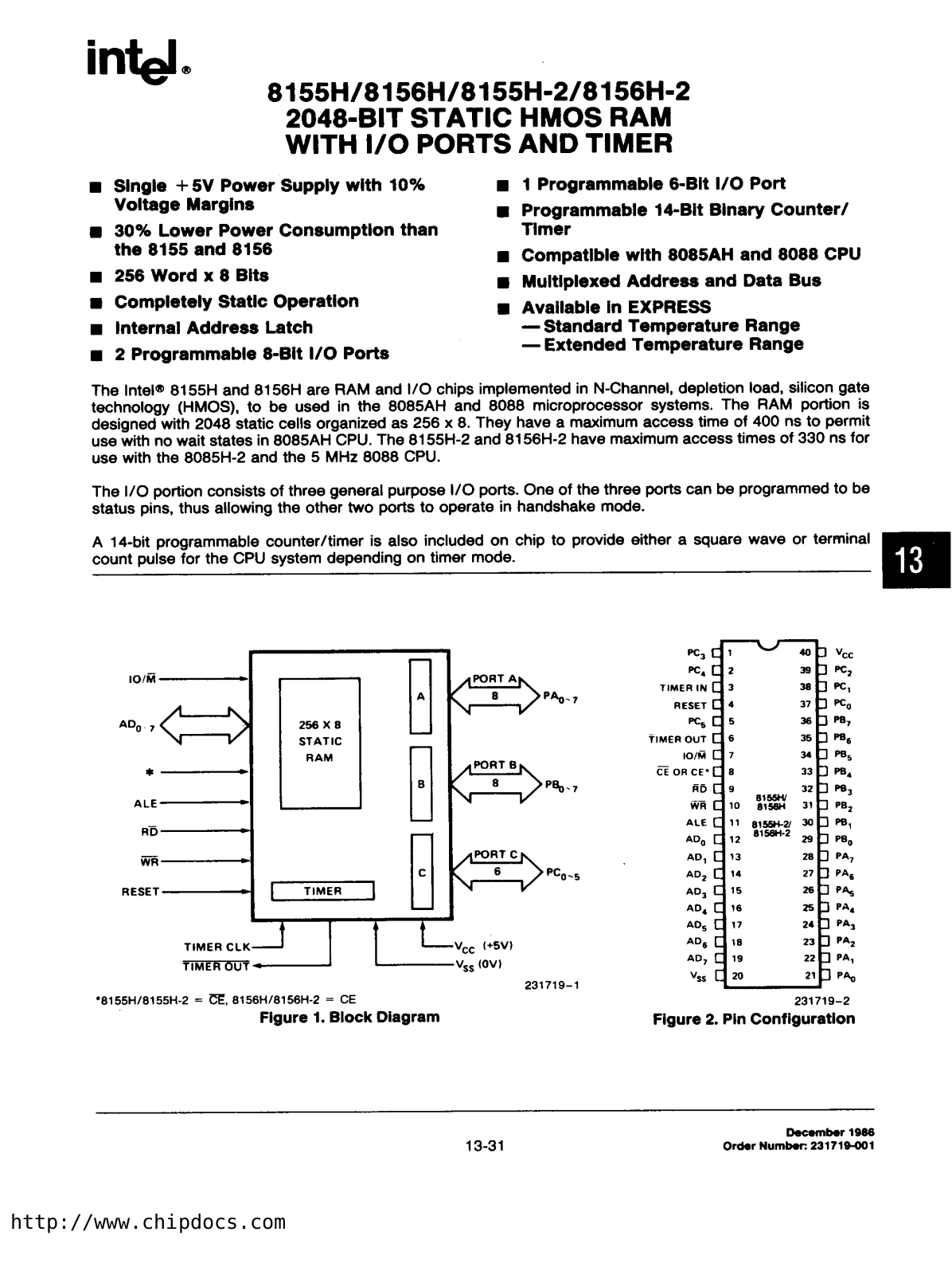 Intel Corporation 8156H-2, 8156H, 8155H-2, 8155H Datasheet