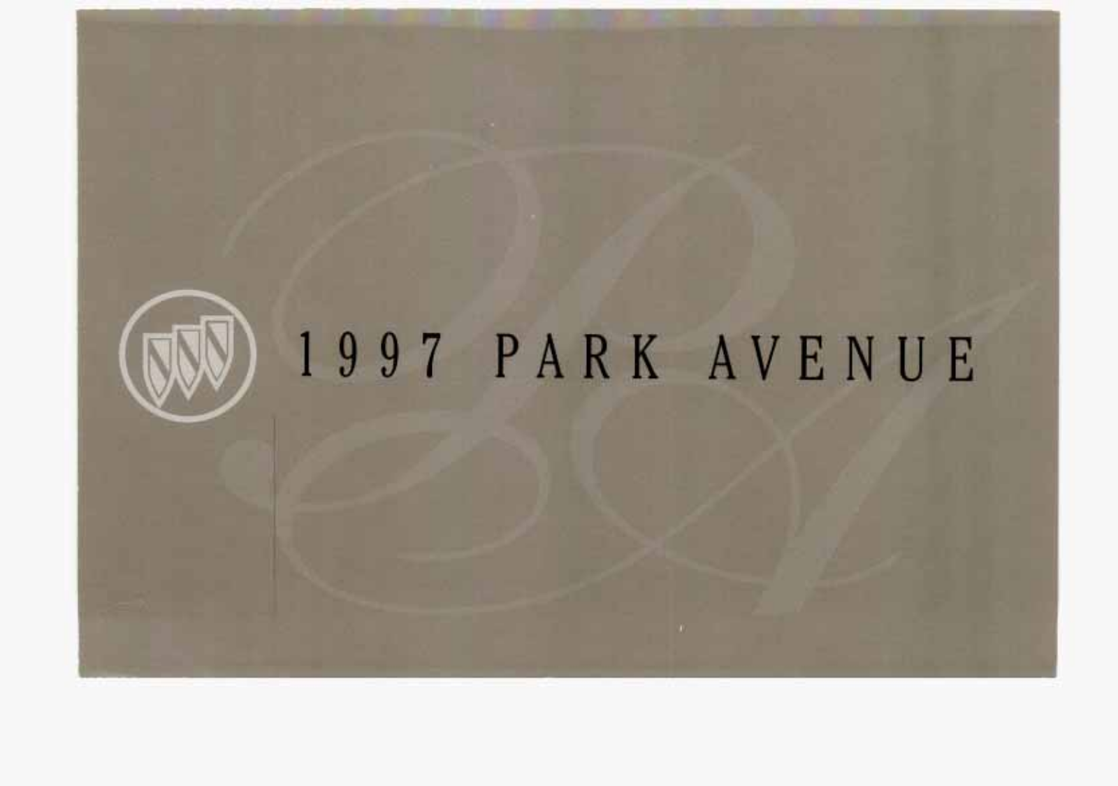 Buick Park Avenue 1997 Owner's Manual