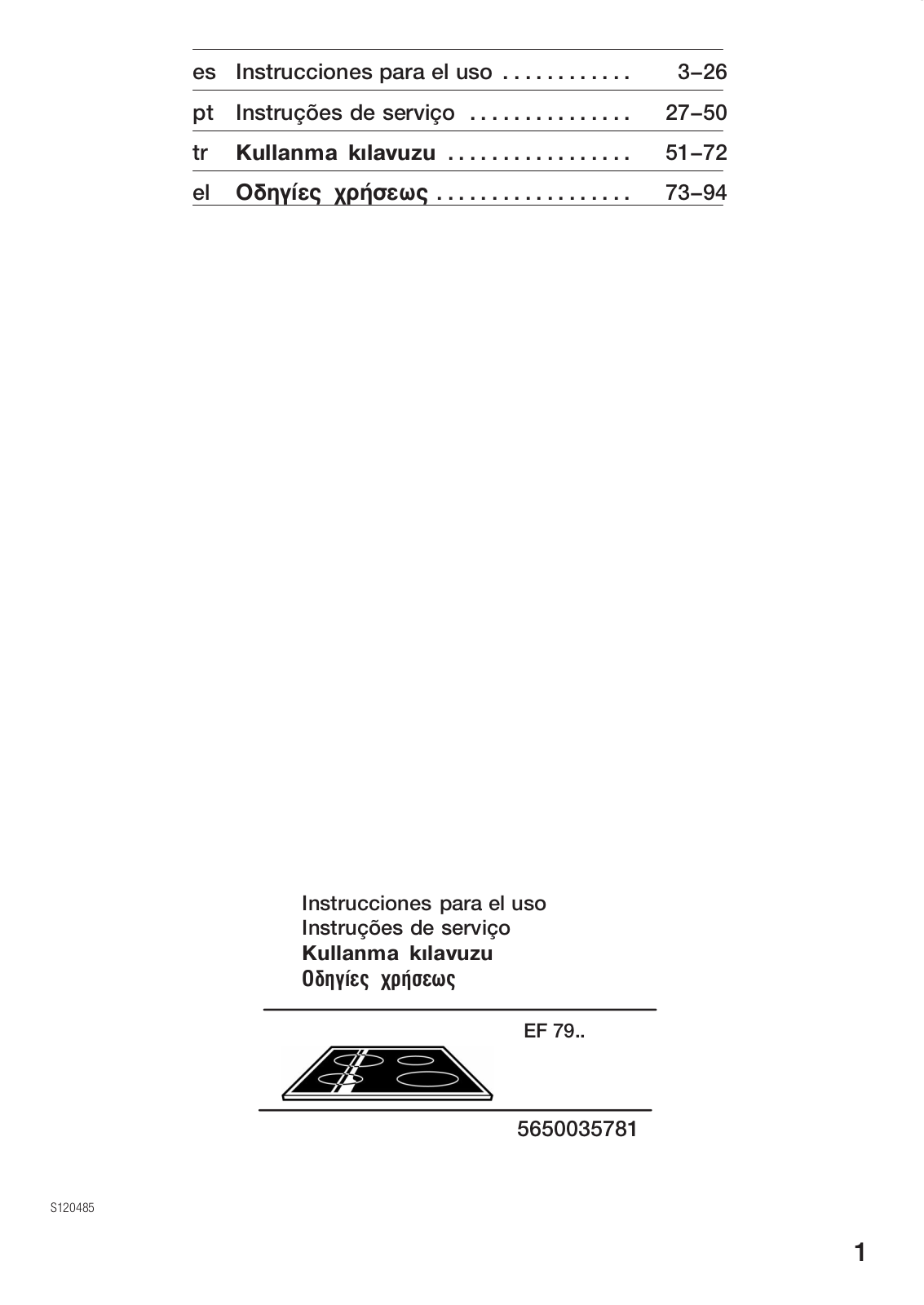 Siemens EF790501 User Manual