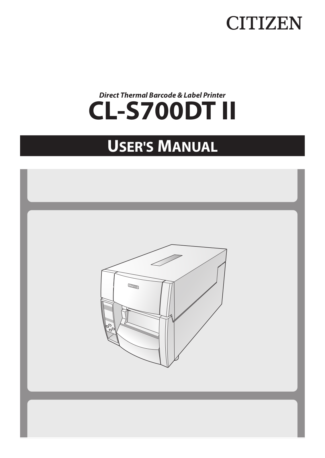 Citizen CL-S700IIDT Service Manual