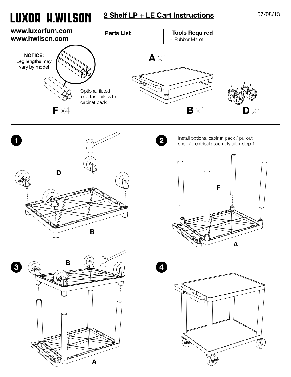 Luxor|H.Wilson LE27C User Manual