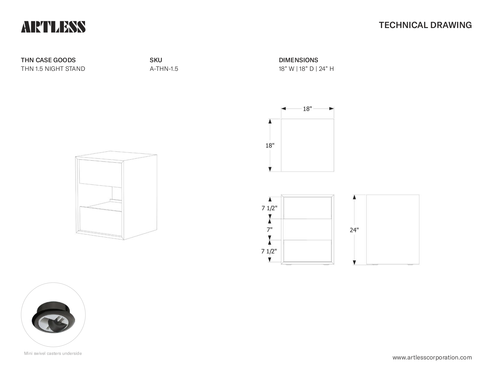 ARTLESS LYS1238 Dimensions - ManualMachine.com
