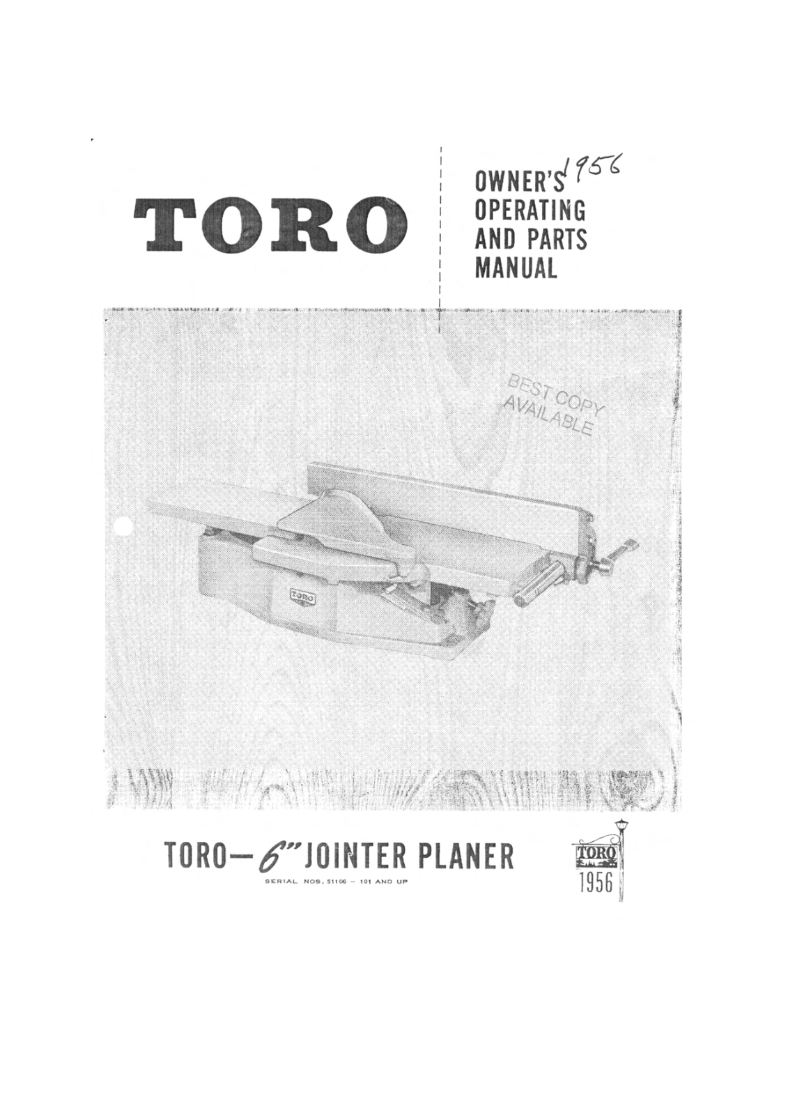 Toro Manufacturing Toro 6