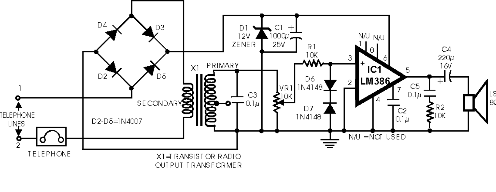 Telecoms telephone schematic - ManualMachine.com