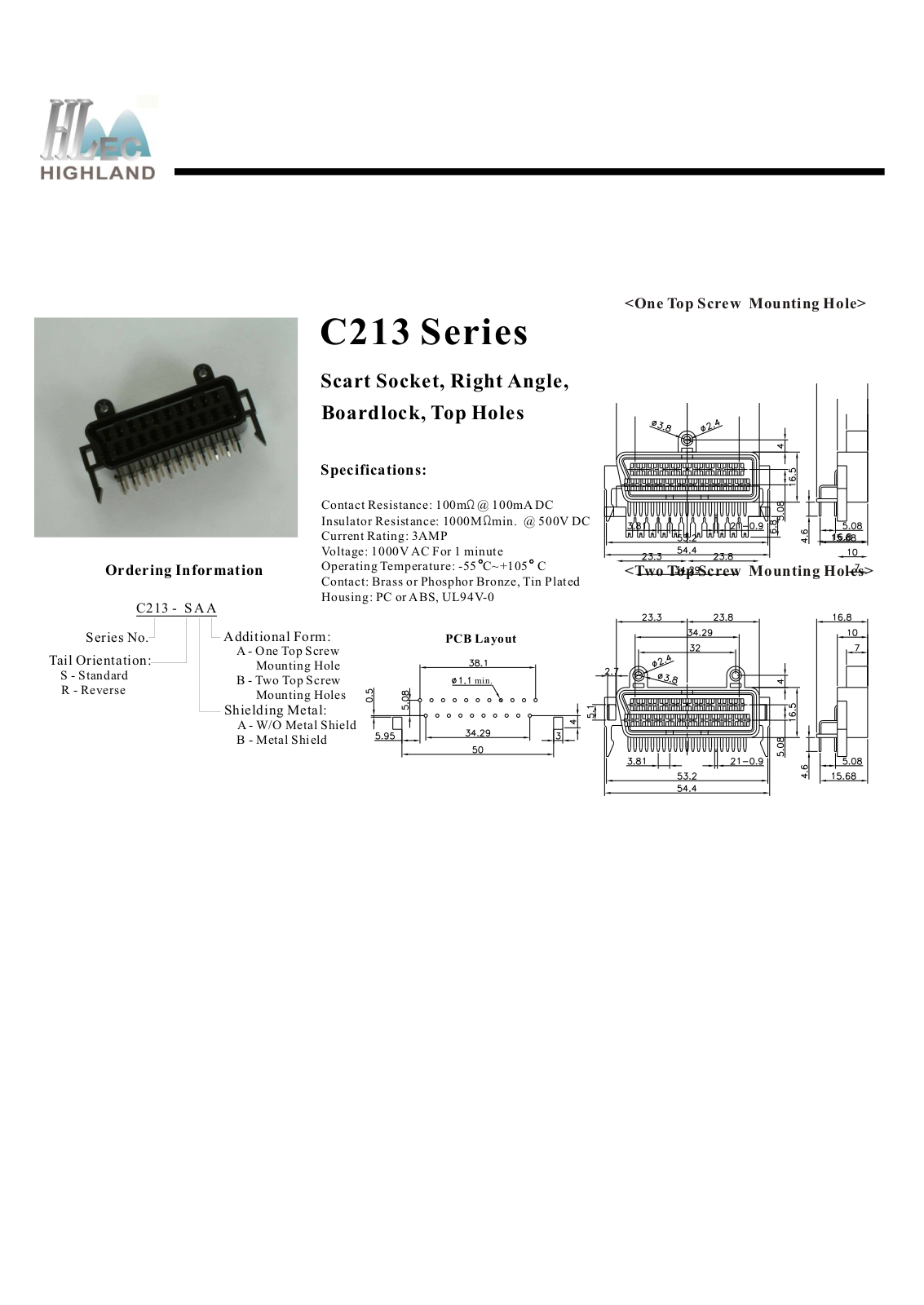 Rainbow Electronics C213 User Manual