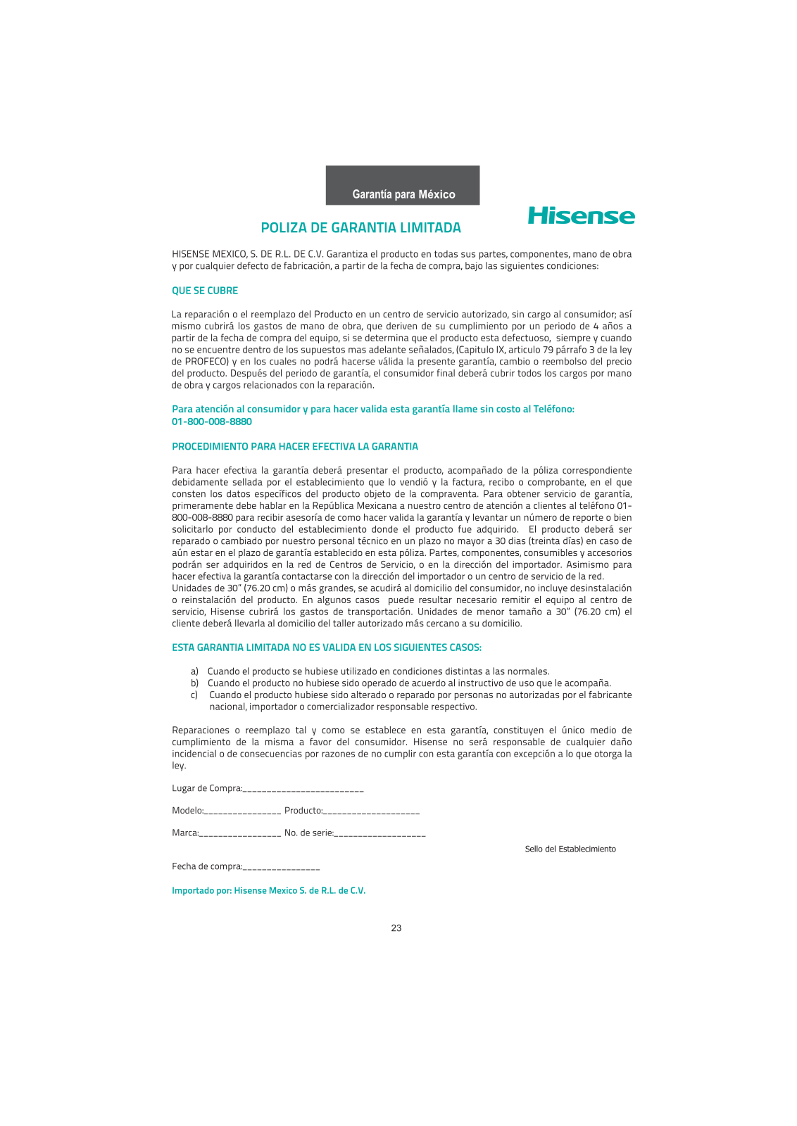 Hisense Electric LCDF0090 User Manual