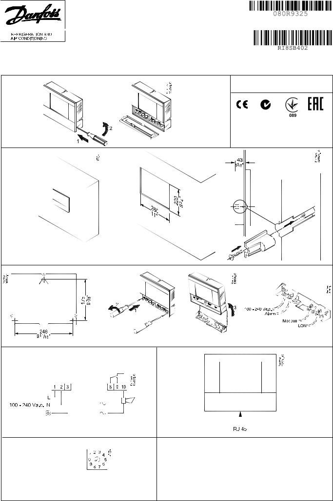 Danfoss AK-SM 800ALA Installation guide