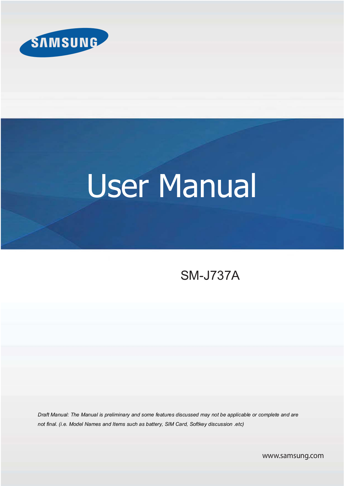 Samsung SMJ737A Users Manual