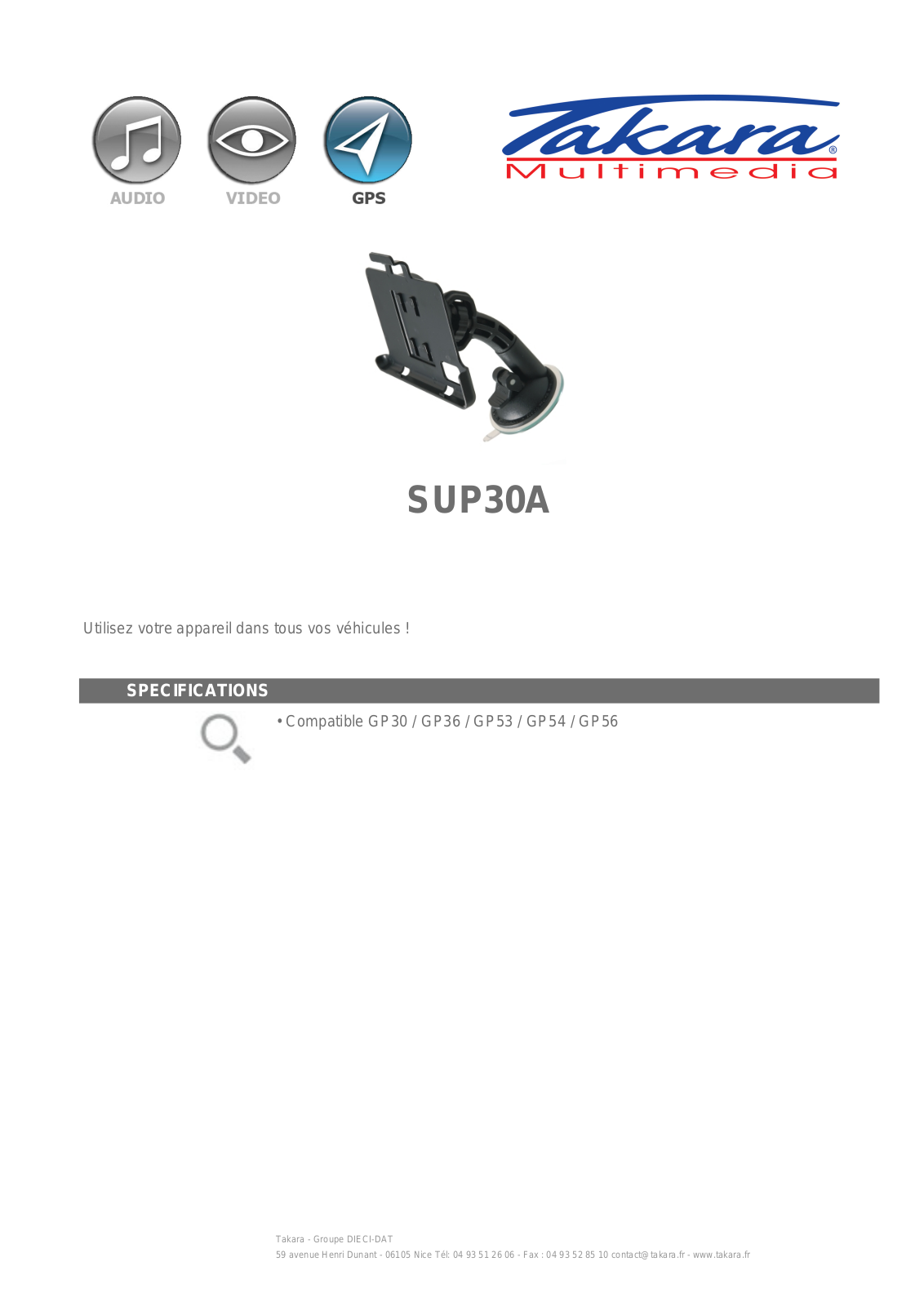 Takara SUP30A BROCHURE