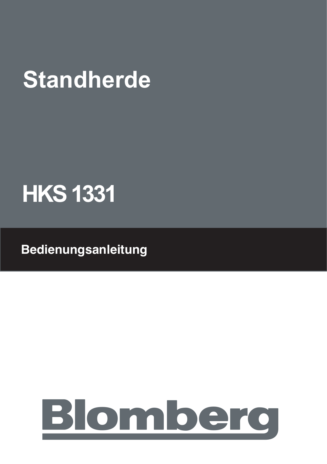 Blomberg HKS 1331 User Manual