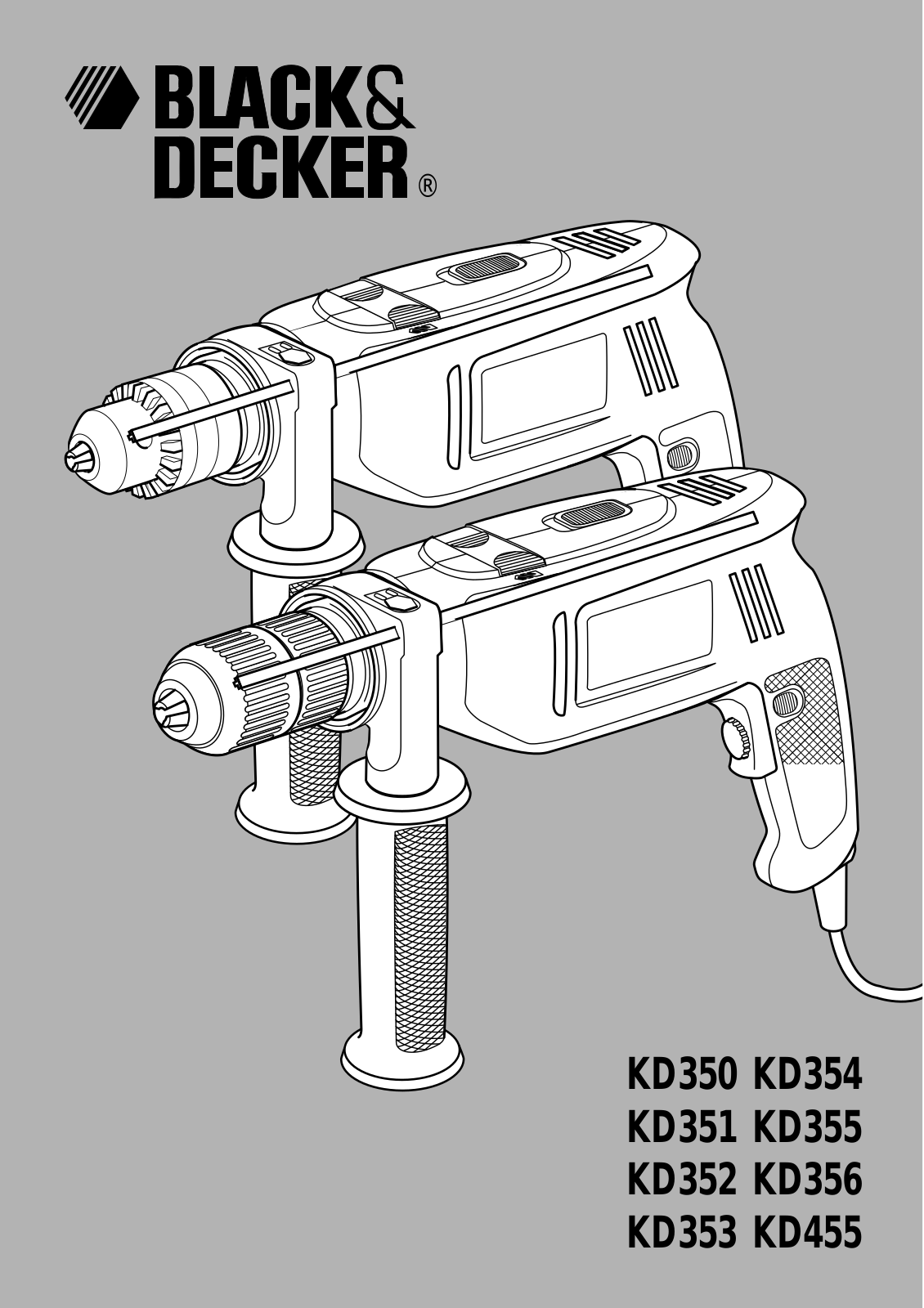 Black & Decker Kd353 Instruction Manual