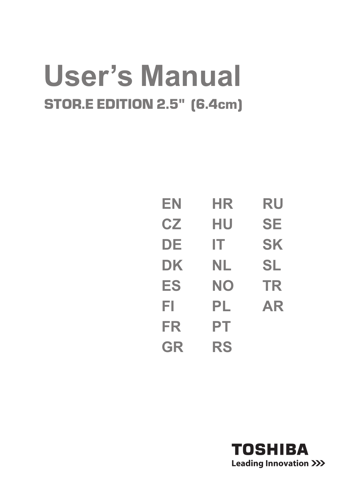 Toshiba HDTB305EK3AA User Manual