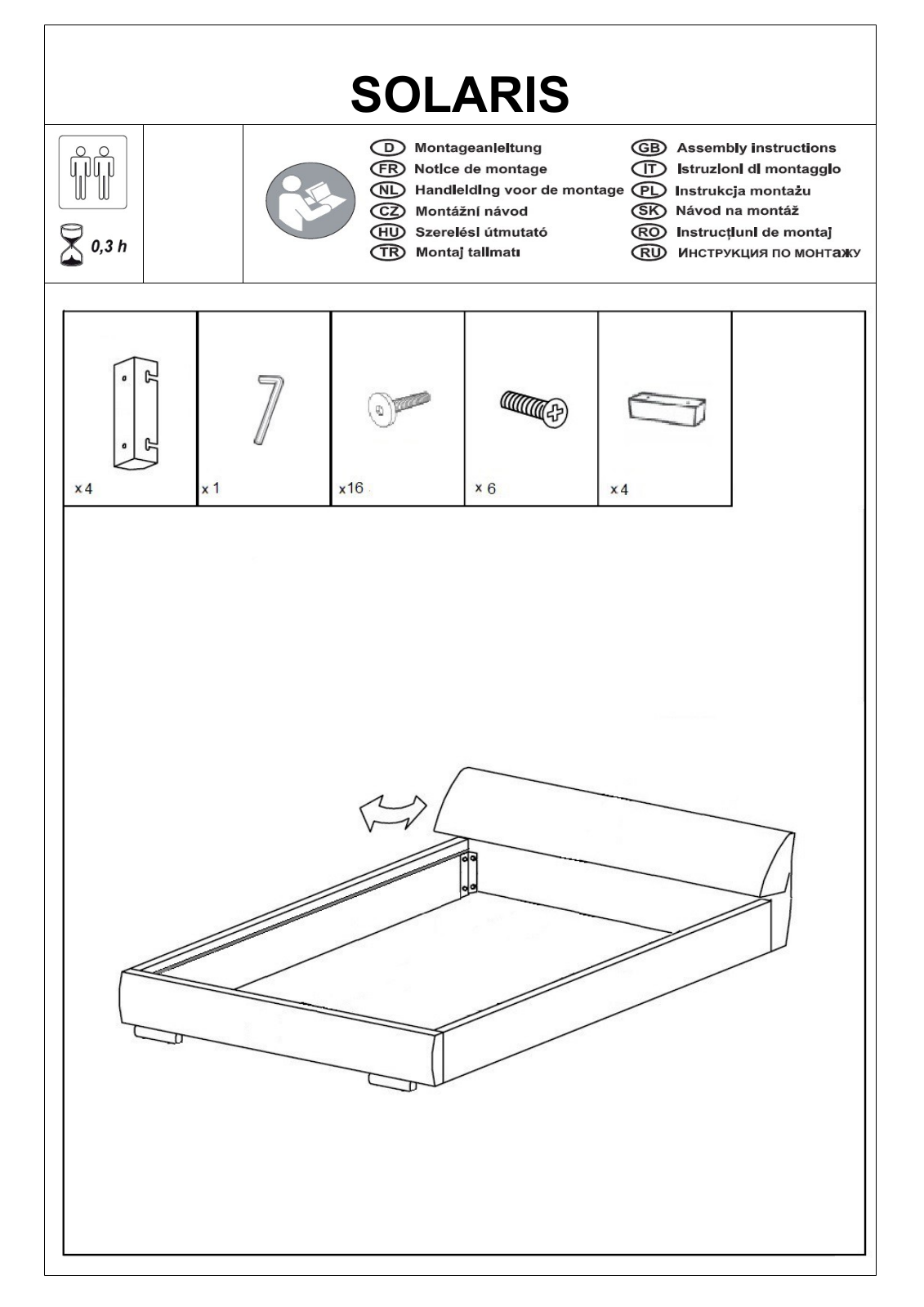 Home affaire Solaris Assembly instructions