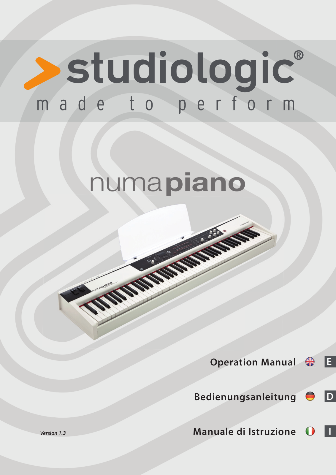 Studiologic Numa Piano User Manual