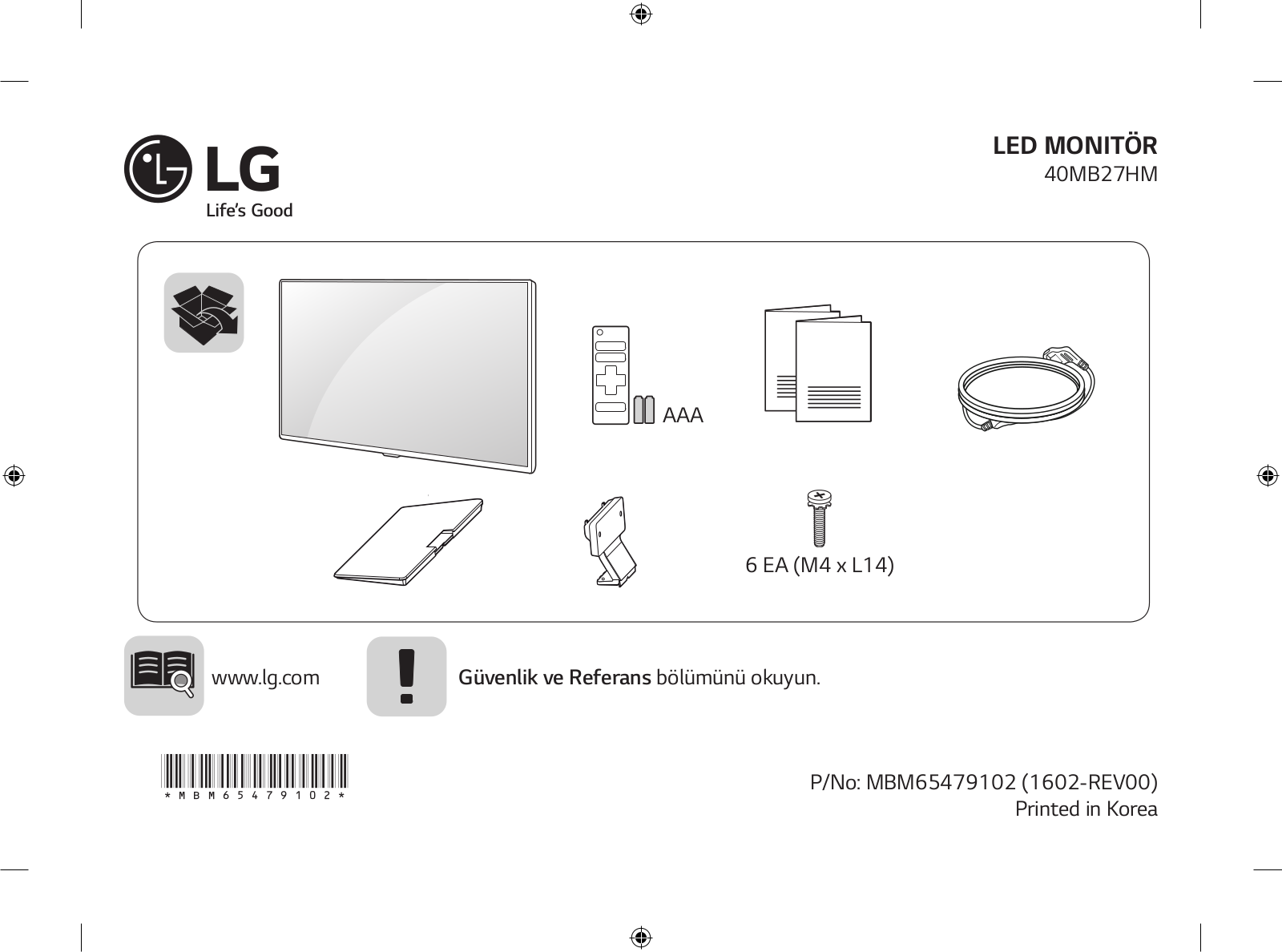 LG 40MB27HM-P User guide